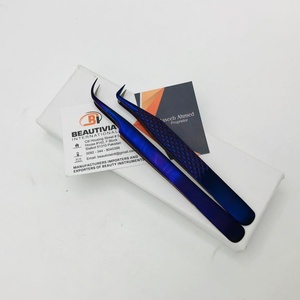 Pince à épiler d'extension de cils en acier inoxydable de marque privée BEAUTIVIA - Product Image 5