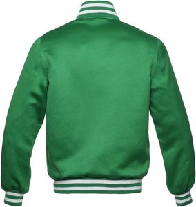 Blouson Bomber de Baseball Personnalisé en Satin Polyester Couleur Unie Enduit de Haute Qualité, Imperméable et Coupe-Vent, Collection Printemps - Product Image 2