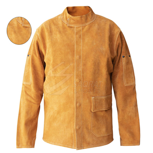 Último diseño chaqueta de soldadura resistente gran oferta de alta calidad ropa de trabajo hombres soldadura chaqueta de invierno hecha en Pakistán - Product Image 3
