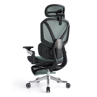 Chaise en maille haut de gamme moderne avec design ergonomique, fonction de massage, accoudoirs réglables - Pour le bureau, la chambre à coucher, le salon