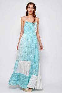 Collection Tendance Été Lurex Tie Dye Robe Longue Maxi pour Femmes Fête et Occasion Spéciale Robe Longue Haute Couture Resort - Product Image 2