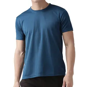 ポリエステルブランクTシャツ工場競争力のある価格卸売価格/100% ポリエステルメンズTシャツ