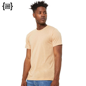 Premium 180g algodón Tri-Blend Camiseta de cuello redondo para hombre transpirable - Product Image 4