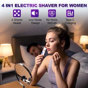 Depiladora Eléctrica Recargable por USB para Mujer, para la Zona del Bikini, Piernas y Axilas - Product Image 3