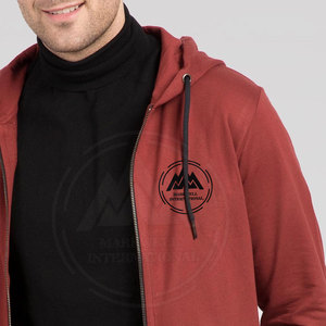 Sudadera con capucha para hombre, prenda deportiva masculina con cremallera, diseño personalizado, diseño novedoso, hecho en Pakistán, 2022 - Product Image 6