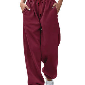 Pantalon baggy élégant pour femmes pantalon taille haute à jambe large coupe ample Streetwear mode décontractée - Product Image 1