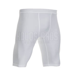Shorts de compression de fitness pour hommes de haute qualité Conception personnalisée Motif solide mi-coton en ligne Prix de gros Décontracté à vendre - Product Image 1