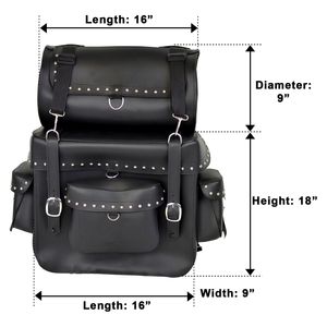 Alforja de cuero genuino estilo vintage para mujer, accesorio elegante para motocicleta - Product Image 3
