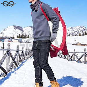 Chaqueta larga de invierno con capucha para hombre, abrigo hinchado cálido a prueba de viento con diseño grueso acolchado, Parka duradera para clima frío - Product Image 3