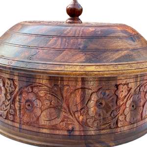 Tapis de thé en bois massif fait à la main, tapis de thé artisanal en bois, ensemble de tapis de thé rond en bois fait à la main - Product Image 4