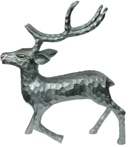 Sculpture de cerf en métal artificiel Olid, décoration moderne pour la maison, le bureau, le dessus de table, or, personnalisable - Product Image 5