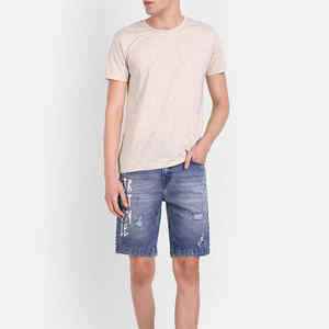Nouveau Style hommes été mode Jeans Shorts coupe régulière pas cher prix hommes séchage rapide Denim Shorts - Product Image 4