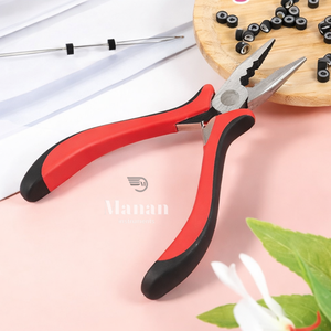 Micro Ring Hair <b>Extension</b> Pliers 3 Hole Removal Tool Serrated Jaws for Nano Rings <b>Beads</b> Professional Salon Use - Product Image 6