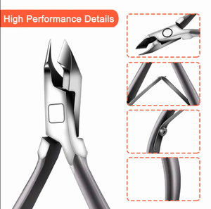 Coupe-ongles en acier inoxydable sur mesure, poignée antidérapante, outils de manucure et de pédicure pour les doigts - Product Image 2