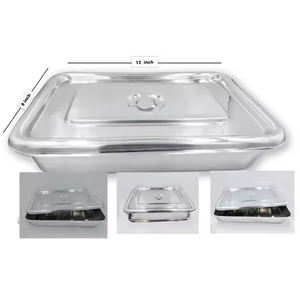 Couvercles de plateau chirurgical en acier inoxydable de haute qualité pour les Instruments creux d'hôpital - Product Image 2