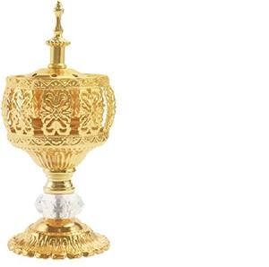 กระถางธูปโลหะสีโรสโกลด์ขนาดเล็ก,ที่ใส่ธูปหอมเผาที่ทำด้วยมือปรับแต่งได้สำหรับบ้านสำนักงาน - Product Image 3