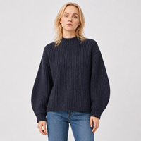 Pulls pour femmes de haute qualité, dernier design pour filles, motif côtelé épais, pull pour femme