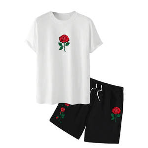 Bas quantité minimale de commande 2 pièces hommes shorts ensemble de haute qualité hommes shorts ensemble mode porter hommes shorts ensemble à vendre - Product Image 1