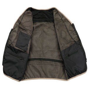 Gilet sans manches à boutons et poches zippées, vêtement de protection extérieur en coton et polyester, gilet de pêche avec service OEM - Product Image 4