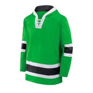 Factory Direct Teamwear Latest Design Ice Hockey Jersey lace up with <b>Applique</b> Numbers 280 GSM Sportswear Ice hockey uniform - Product Image 5