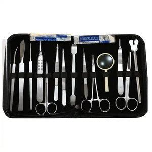 Kit de dissection manuel réutilisable avancé pour laboratoire de biologie et anatomie avec lame de scalpel en acier inoxydable et manche - Product Image 5