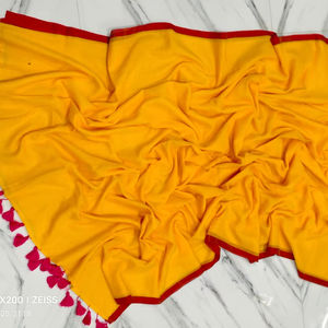 เสื้อส่าหรีผ้าฝ้ายทอใส่สบายของฤดูร้อนชุดเดรสสีพื้นน้ำหนักปานกลางแห้งเร็วเป็นมิตรกับสิ่งแวดล้อมสำหรับเด็กผู้หญิงมีหลายสีให้เลือก - Product Image 2