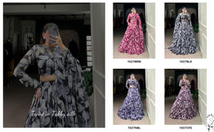 Lehenga Choli elegante de Estilo Vintage para mujer con Dupatta, perfecto para festivales y fiestas de invierno, colección al por mayor de La India - Product Image 3