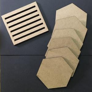 Posavasos de piedra MDF de fábrica, accesorios de forma cuadrada, alfombrillas y almohadillas y utensilios de cocina y uso en restaurantes, gran oferta - Product Image 4