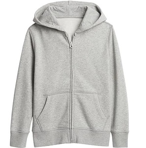 Otoño Invierno niños cremallera Up sudaderas con capucha de moda liso personalizado Zip Up precio al por mayor niños bebé cuello con capucha hecho para niños - Product Image 6