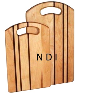 Tabla de cortar de madera natural Tabla de cortar queso o pan Tabla de cortar de madera de forma redondeada - Product Image 3