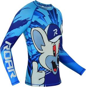 Haute qualité sur mesure MMA Rash Guard Suit unisexe BJJ Shorts Service OEM disponible pour Fitness/Grappin Set Techniques lavées - Product Image 2