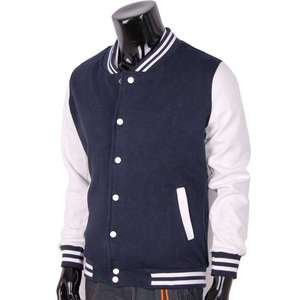 Wholesale Custom latest designs <b>Long</b> Sleeve Baseball Varsity <b>Jacket</b> Men Plain Blank Letterman Varsity <b>Jacket</b> for men - Product Image 3