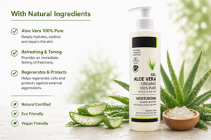Gel di Aloe Vera 100% Puro e Biologico 250ml, Etichetta Privata, OEM per Cura della Pelle |   Gel Idratante Lenitivo |   Prodotto in Spagna Fornitore UE - Product Image 3