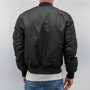 OEM venta al por mayor suelta transpirabilidad impermeable Reversible Nylon logotipo personalizado hombres chaquetas de Bombardero - Product Image 6