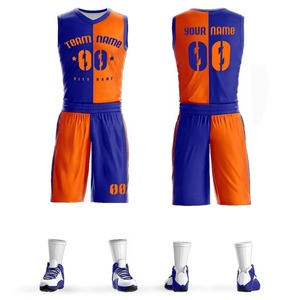 Tenues de basket-ball d'été OEM, ensembles respirants à séchage rapide, vêtements de sport pour hommes, vente en gros, impression par sublimation - Product Image 3