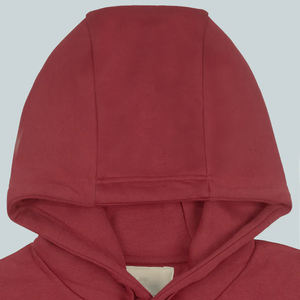 Conjuntos Cortos de Alta Calidad 100% Algodón, Sudadera con Capucha de Manga Larga con Logotipo Personalizado Estampado, Sudaderas Casuales de Invierno Estilo Felpa - Product Image 3