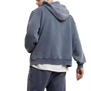 Sudaderas con capucha de manga larga para hombre y unisex con logotipo personalizado, sudaderas deportivas de gimnasio de algodón 100% para entrenamiento, Technics bordados - Product Image 2