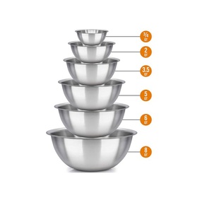 Tazón mezclador de acero inoxidable de diseño 2025, exportador y proveedor, tazón mezclador profundo de Metal con acabado de cobre elegante personalizado, venta al por mayor - Product Image 1