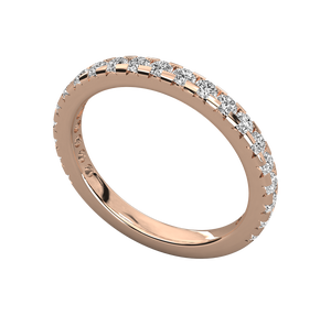 Anillo de Compromiso de Diamantes de Alta Calidad para Mujer, Chapado en Oro de 14K, Corte Brillante Redondo, Certificado IGI, Anillo de Bodas, Regalo de la India - Product Image 1