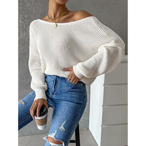 Suéter Holgado de Lana Merino con Trenzas Abiertas para Mujer, Estilo Casual para Otoño e Invierno - Product Image 6
