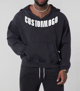 Sudadera con capucha unisex personalizada de 100% algodón pesado de gran tamaño, rizo francés lavado ácido vintage con diseño desgastado por el sol, talla XL - Product Image 1