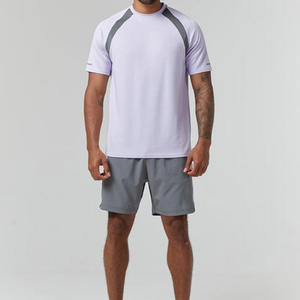 Conjuntos Deportivos de Camiseta y Pantalones Cortos de Algodón Ligero para Hombre, Transpirables, para Verano, con Logotipo Personalizado - Product Image 1