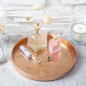 Superior Quality Metal Brass Serving Tray with Unique Quality Work Customized Shape & Size Use for Home Hotel Retro at Best Rate - Product Image 5