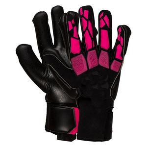 Gants de football professionnels de dernière conception Gardiens de but de football Matériau en latex Protection des doigts Fermeture à boucle à crochet antidérapante - Product Image 1