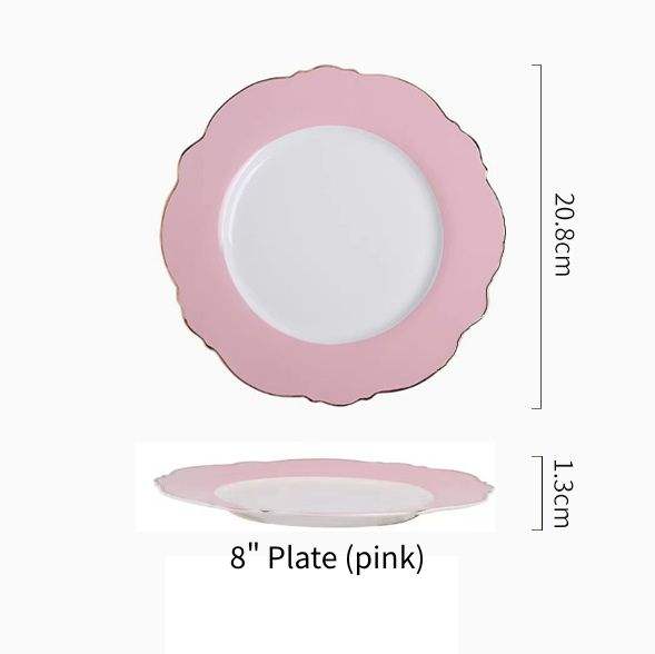 8" Plate (pink)
