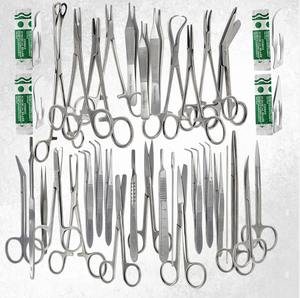 Kit de acero inoxidable para instrumentos quirúrgicos médicos de 73 piezas con estuche de transporte de plástico kit médico quirúrgico completo 73 piezas médicas - Product Image 6