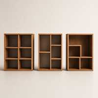 Meuble de rangement en bois moderne multi-sections pour salon, organisation de la maison