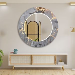 Miroir mural décoratif pour la maison moderne, fabriqué à la main, cadre rond en métal pour le salon, vente en gros en vrac - Product Image 2