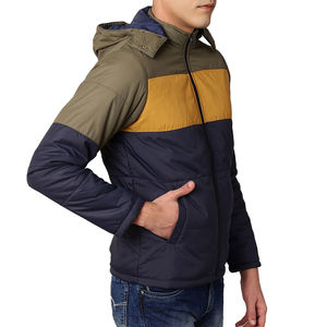 Veste matelassée pour homme, veste à bulles rose, chaude, confortable, de haute qualité, service OEM, logo personnalisé, hiver, nylon, fermeture éclair, réversible - Product Image 3
