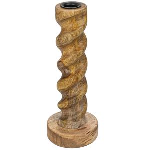 Lustre en bois avec support de table en or en détresse Décor de table de dîner de Noël durable fait à la main - Product Image 4